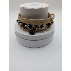 New Bomb Party Costa Rican‎ Nights Gold / Black Bracelets RBP4229
